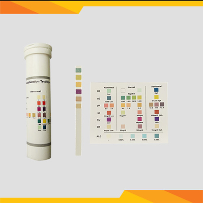 Strip Tes Pemalsuan Urine yang Nyaman Layar Perbandingan Warna Semi Kuantitatif